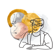 Ilustrácia dôchodcu